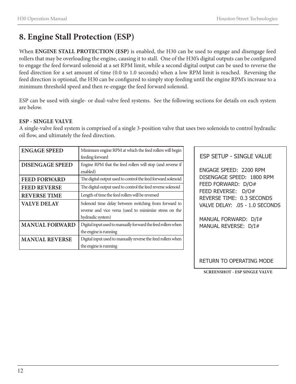 Engine stall protection (esp) | Diamond Products CB66DS User Manual | Page 32 / 44