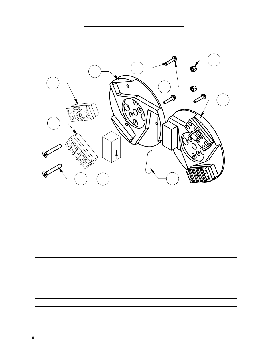 Disc assembly: 6041160, Disc assembly………………...………………………………………..…6 | Diamond Products CC200 User Manual | Page 6 / 28