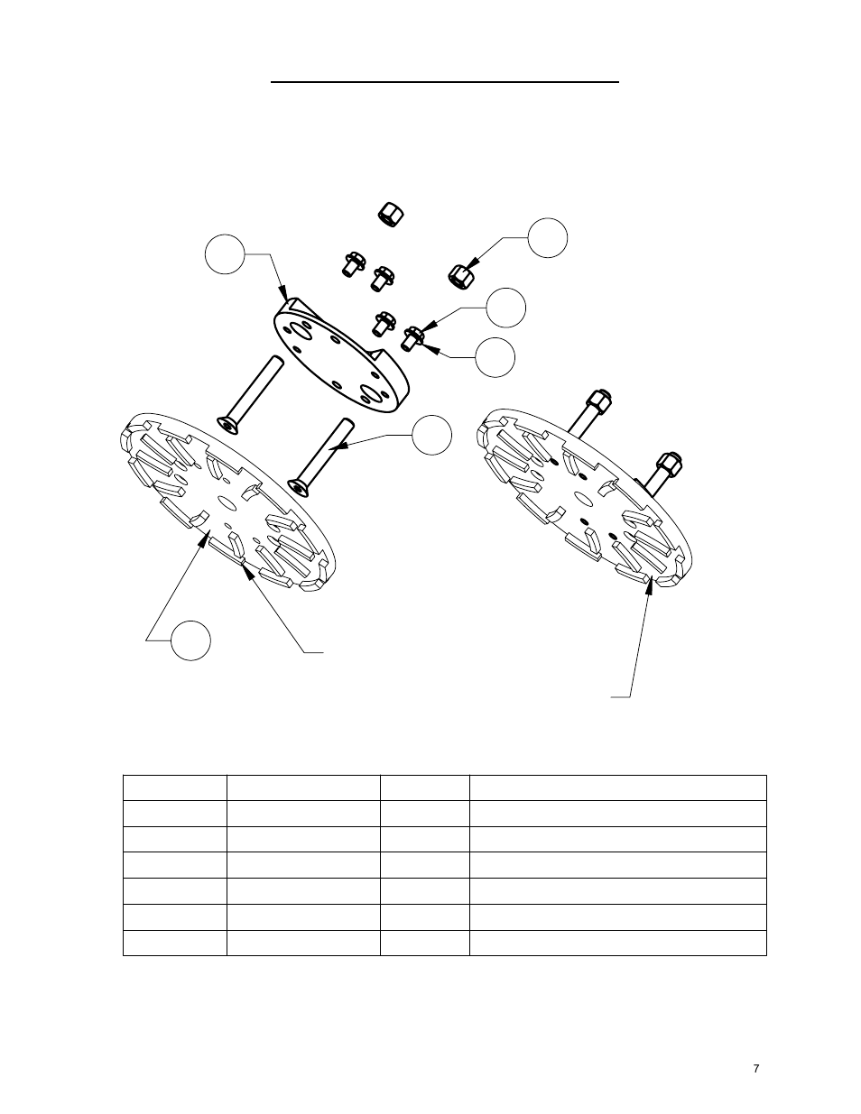 Flange assembly: 6041159, Flange assembly…………..………………………………………………7 | Diamond Products CC200 User Manual | Page 7 / 28