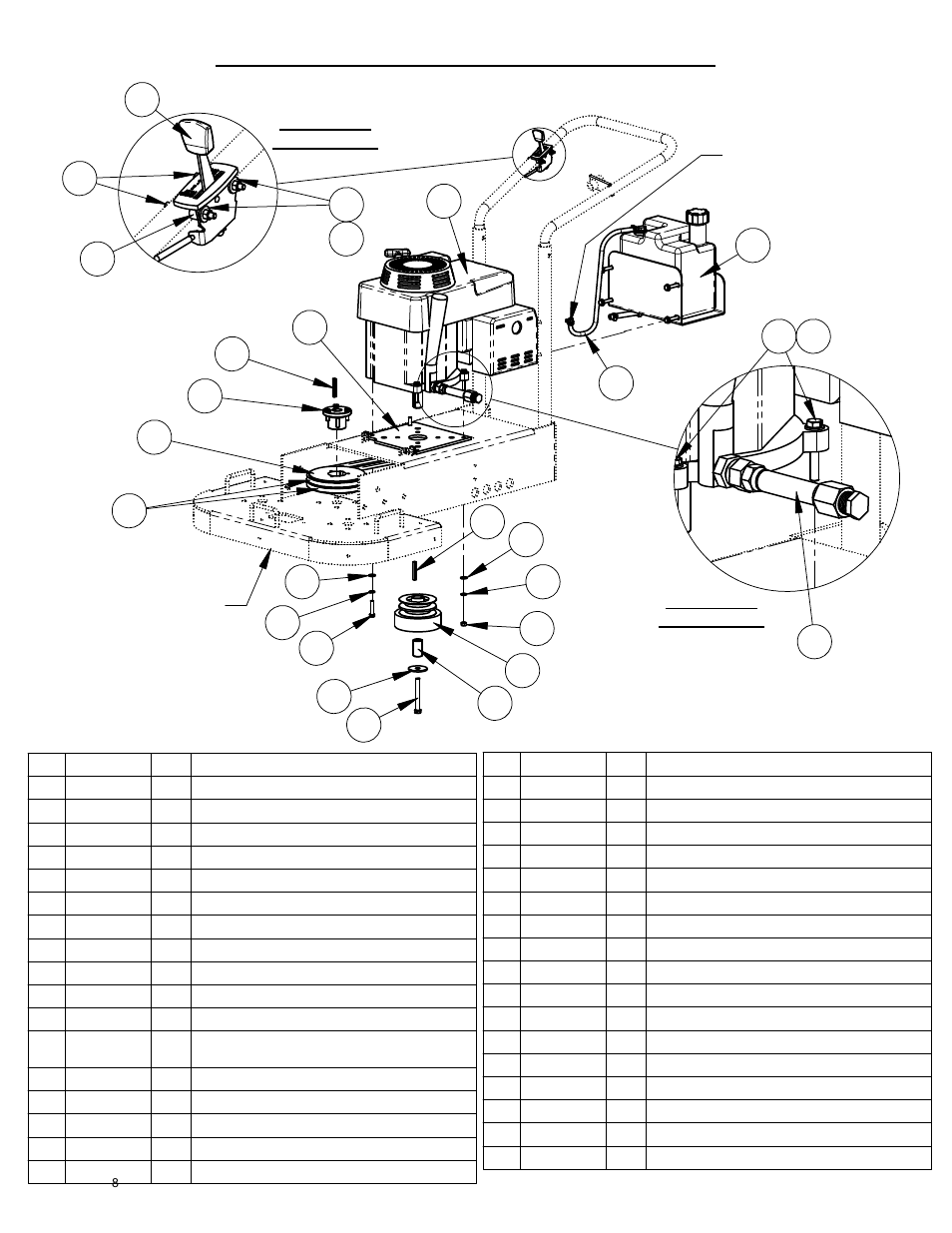 Engine group: 13hp, Gear and shaft assembly….………………………………………………9, Reference | Shown as | Diamond Products CC200 User Manual | Page 8 / 28