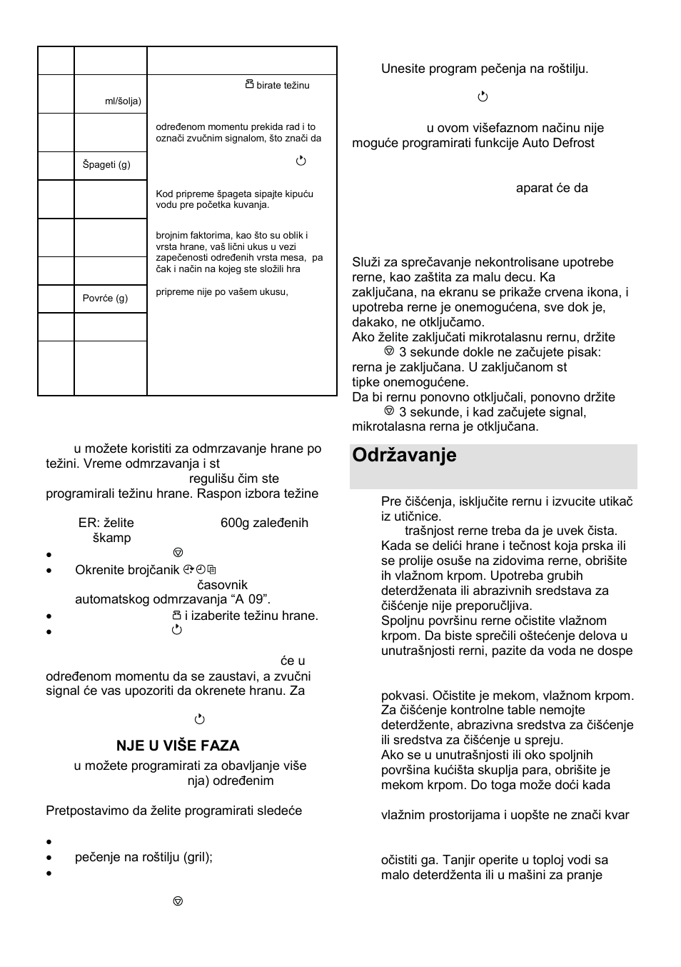 Odrņavanje mikrotalasne rerne | Gorenje SMO-23 DGW User Manual | Page 22 / 177