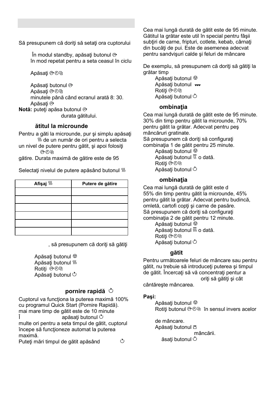 Instructiuni de funtionare | Gorenje SMO-23 DGW User Manual | Page 75 / 177