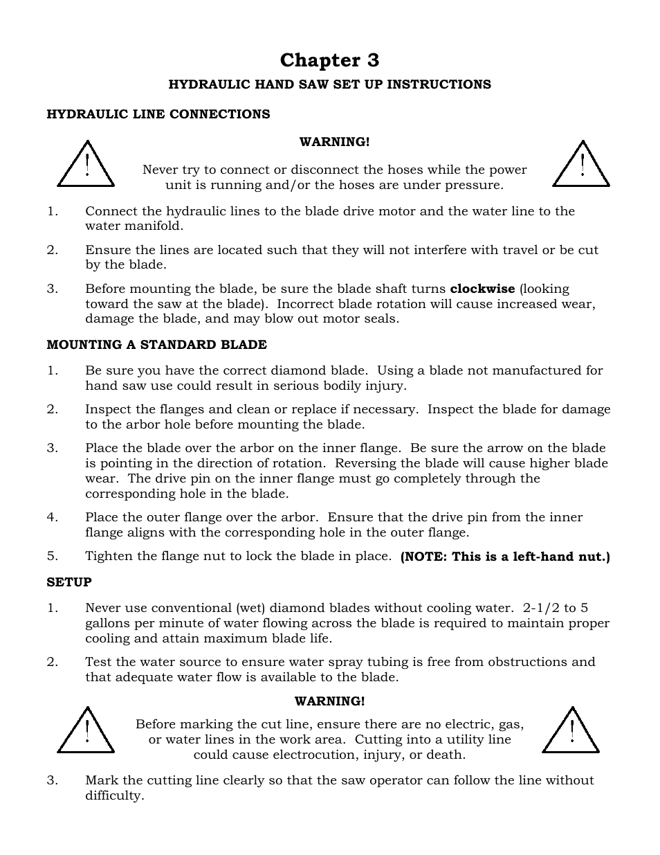 Chapter 3 | Diamond Products CC21 User Manual | Page 7 / 12