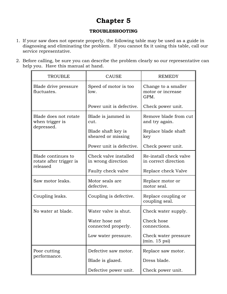 Chapter 5 | Diamond Products CC21 User Manual | Page 9 / 12