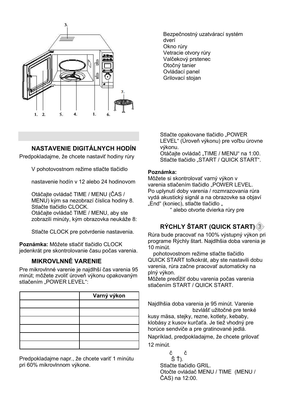 Pokyny k obsluhe | Gorenje MO-20 DGS User Manual | Page 66 / 97