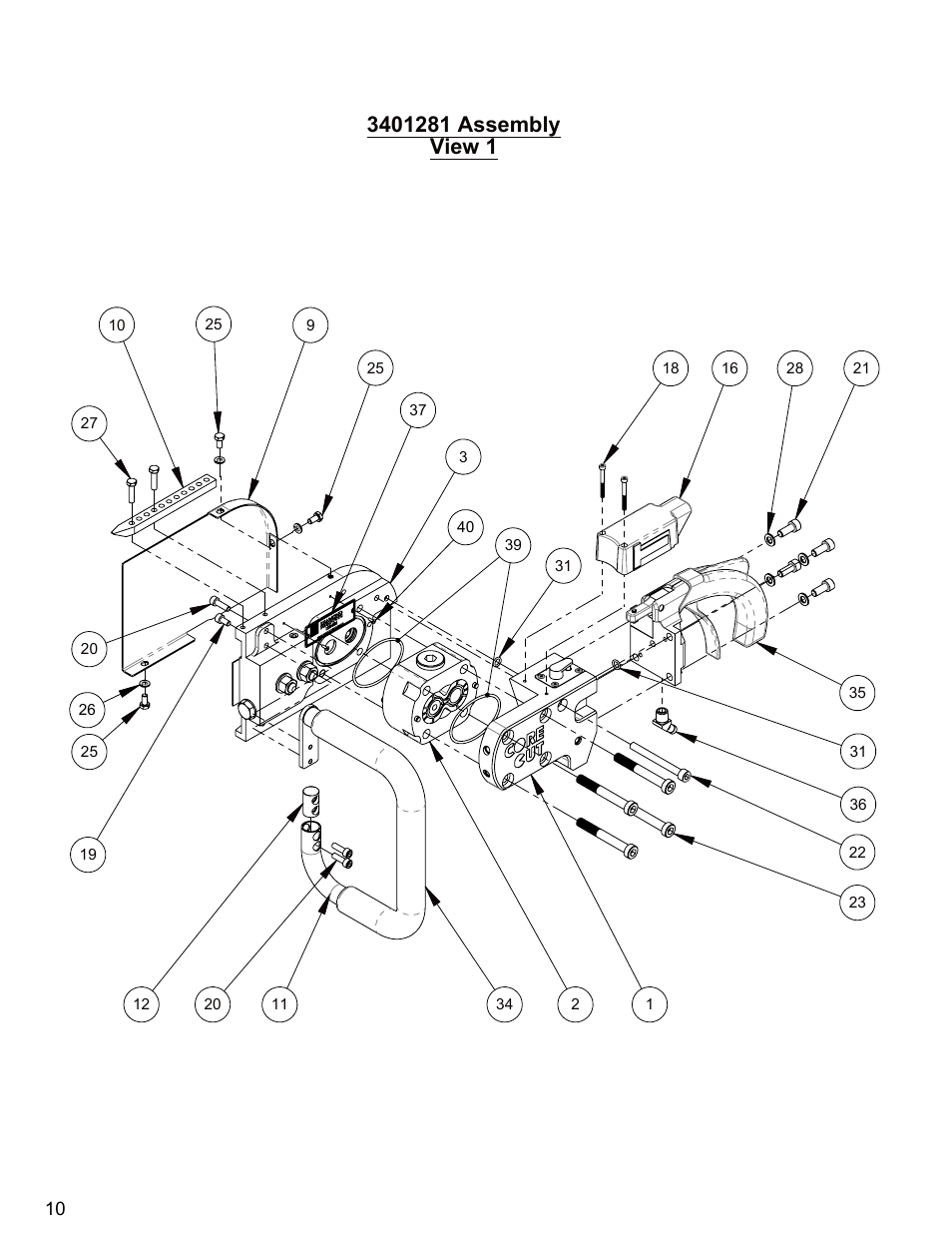Main assy | Diamond Products HCH50 User Manual | Page 10 / 20