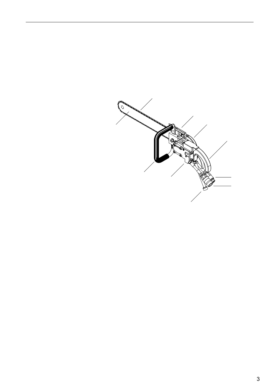 Product description, Important information on the chain saw hch50 | Diamond Products HCH50 User Manual | Page 3 / 20