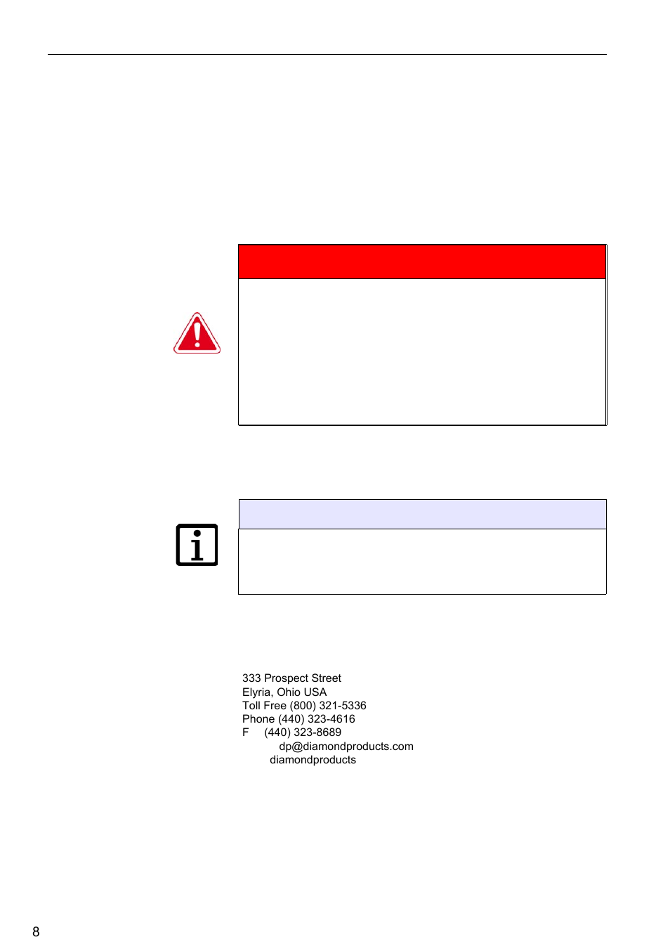 Spare parts order instructions, How to use the spare parts list, Danger | Safety regulations ordering order address, Information | Diamond Products HCH50 User Manual | Page 8 / 20