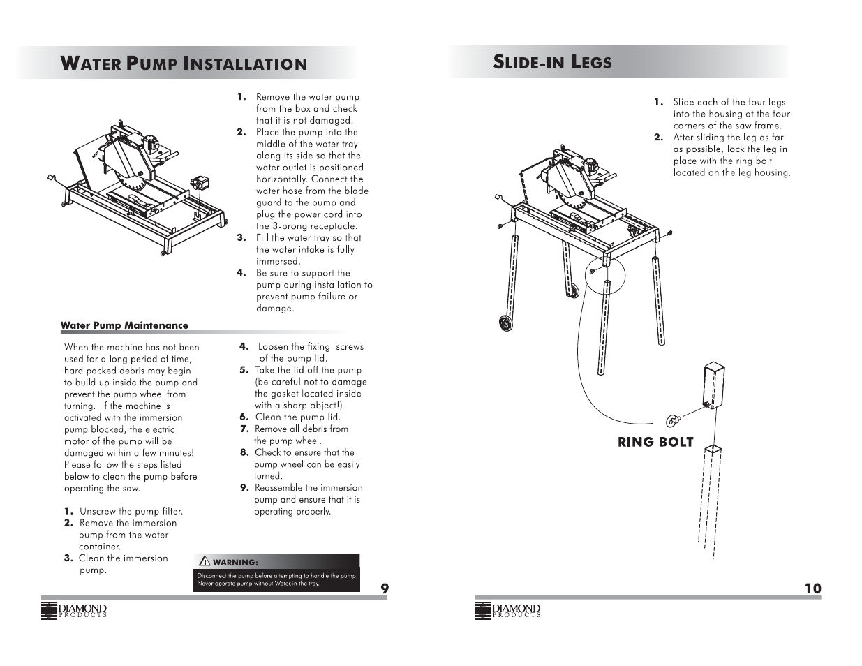 Diamond Products CC350M User Manual | Page 6 / 18