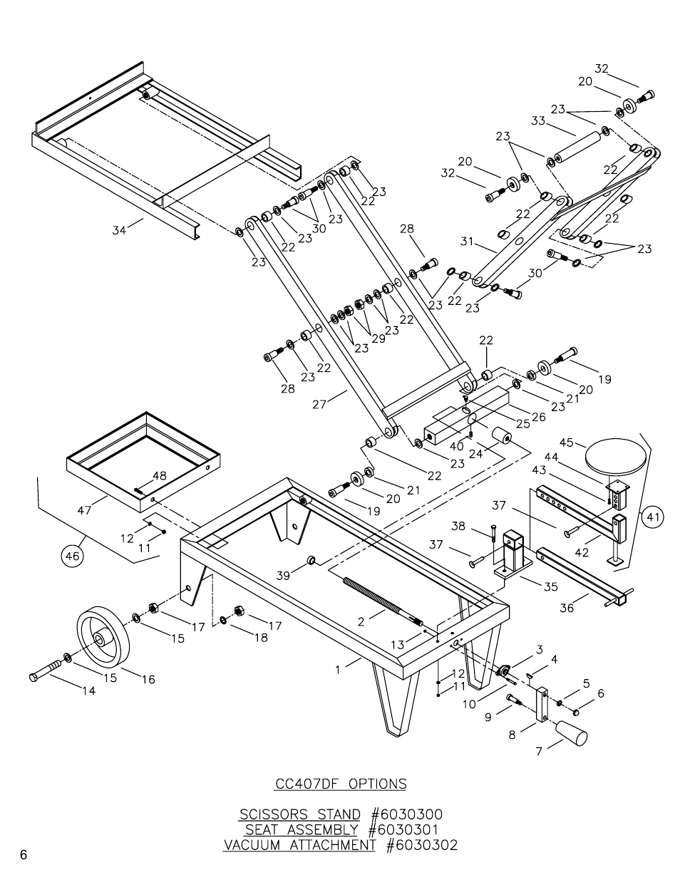 Paver saw options group, Paver saw options group………….……………………..………6-7 | Diamond Products CC407DF User Manual | Page 6 / 12