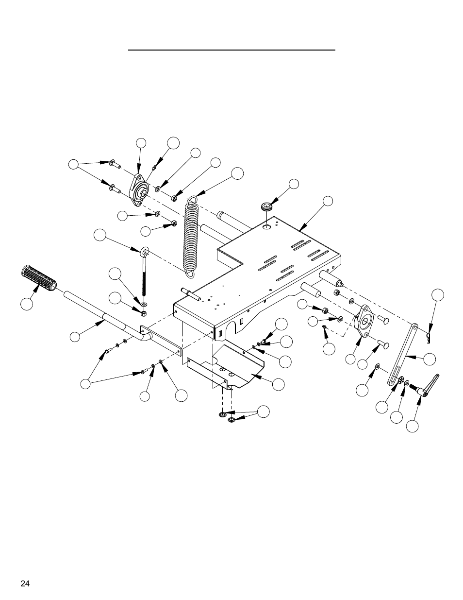 24_25_upper frame - head weldme, Upper frame - head weldment assembly | Diamond Products CC500MXLII User Manual | Page 24 / 40