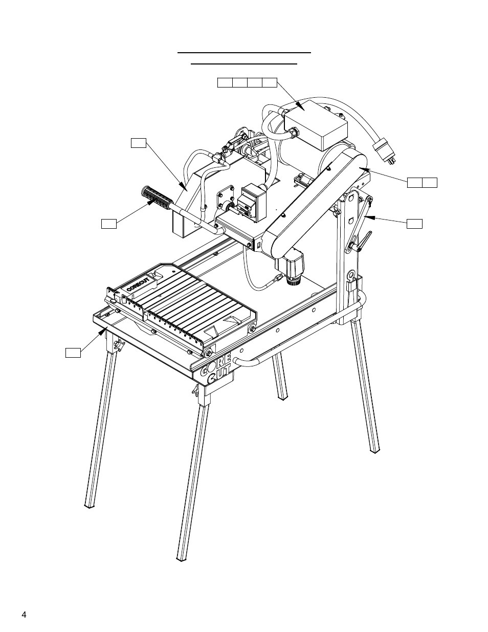 04_05_total electric engine ass, Cc500mxl2 electric saw pictorial page index | Diamond Products CC500MXLII User Manual | Page 4 / 40