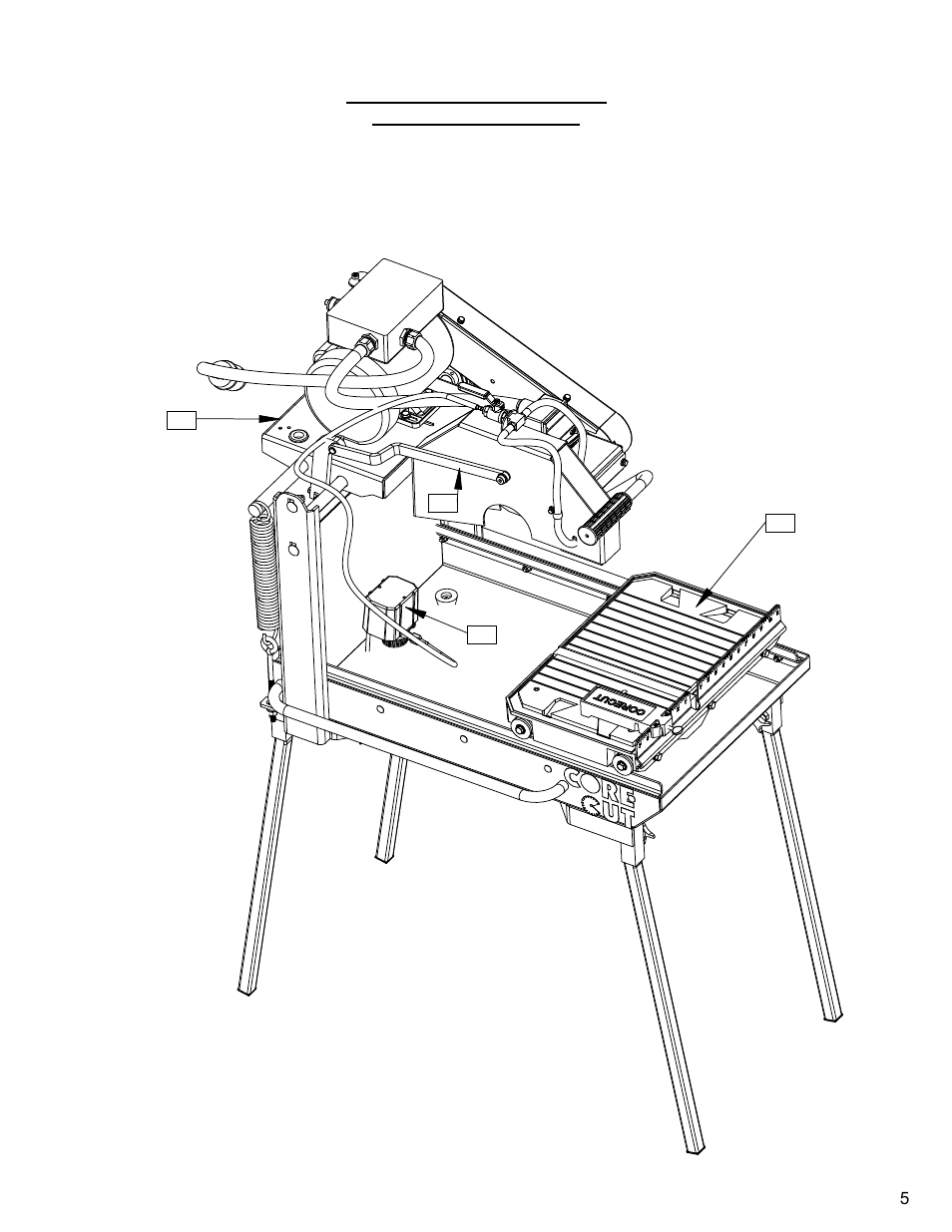Cc500mxl2 electric saw pictorial page index | Diamond Products CC500MXLII User Manual | Page 5 / 40