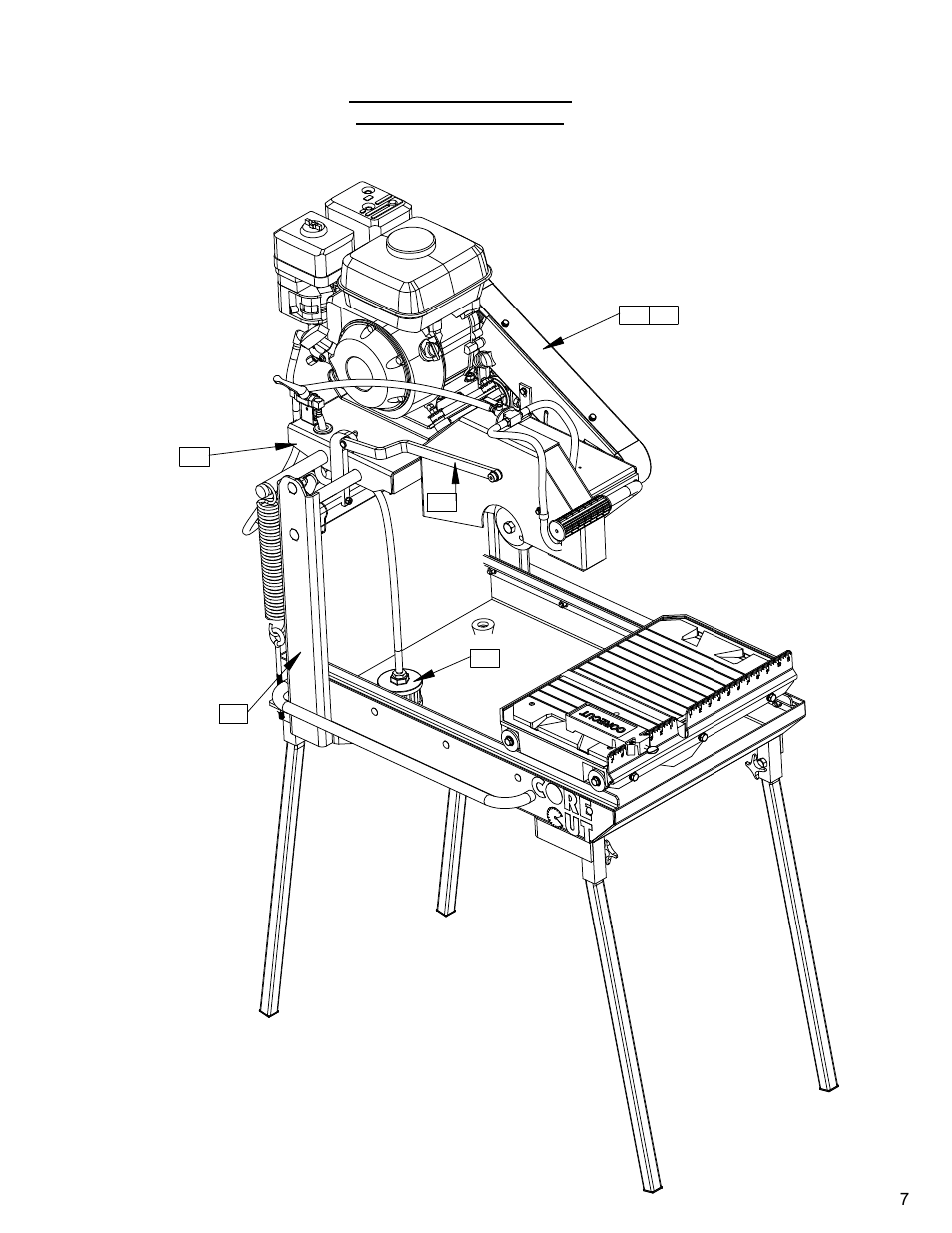 Cc500mxl2 gas saw pictorial page index | Diamond Products CC500MXLII User Manual | Page 7 / 40