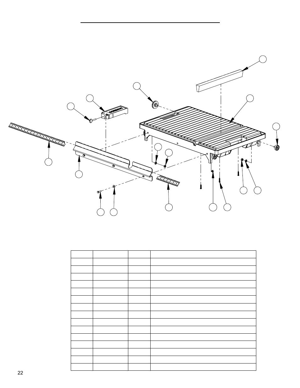 19_conveyor_cart_6030130 - shee, Conveyor cart | Diamond Products CC800M User Manual | Page 22 / 56