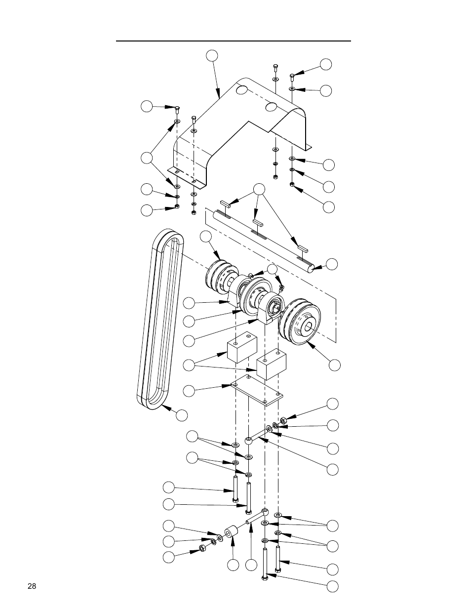 Jackshaft assembly -29 | Diamond Products CC800M User Manual | Page 28 / 56
