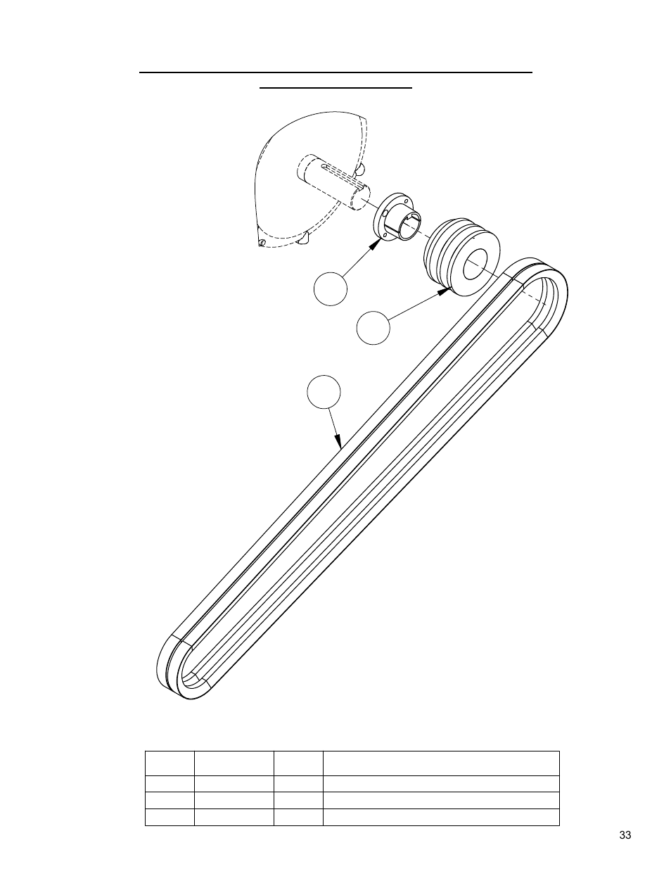 30_7.5hp_belt_drive_24_blade_6030335, Electric motor belt drive – 7.5hp with 24” blade | Diamond Products CC800M User Manual | Page 33 / 56