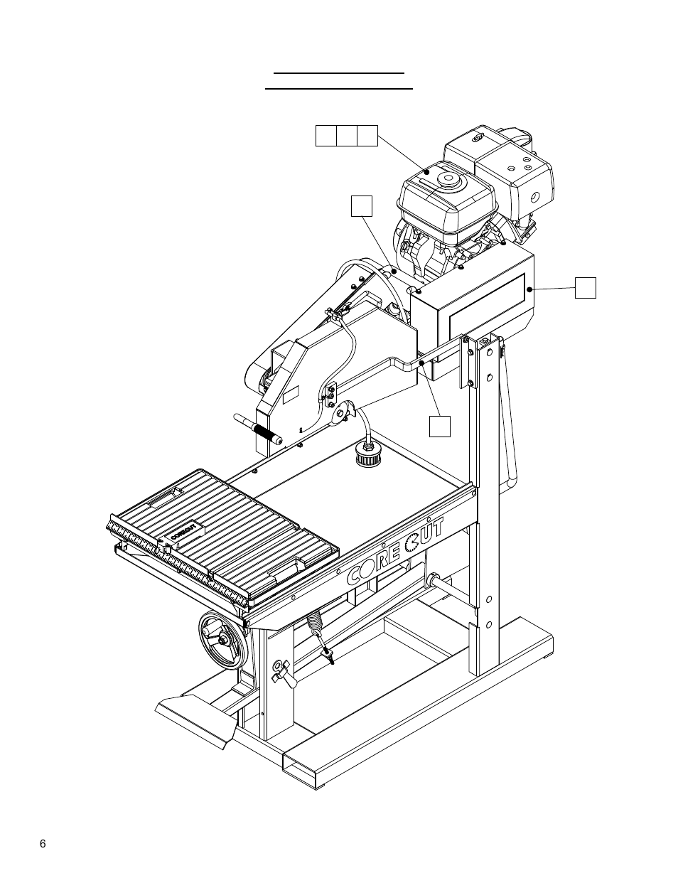 05_cc800 block saw - gas - s, Cc800m gas saw pictorial page index | Diamond Products CC800M User Manual | Page 6 / 56