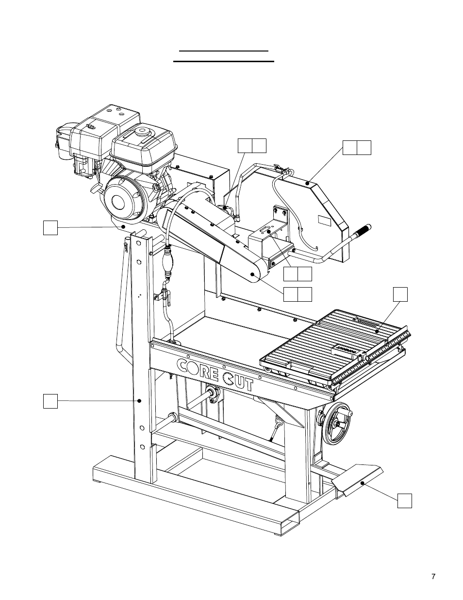 Cc800m gas saw pictorial page index | Diamond Products CC800M User Manual | Page 7 / 56