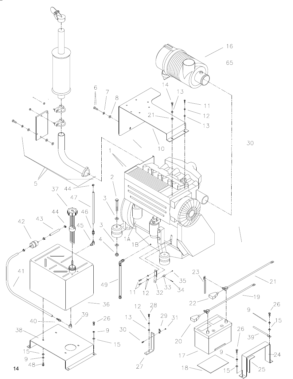 Engine group, Drawing 6. engine group | Diamond Products CC8000 User Manual | Page 14 / 44