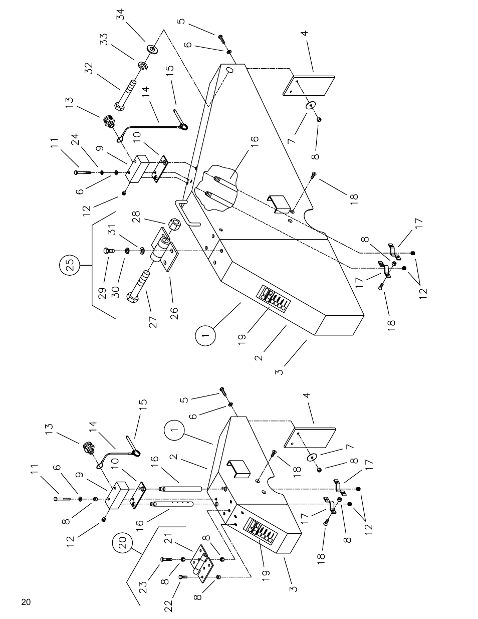 Blade guard assembly, Drawing 8. blade guard assembly | Diamond Products CC8000 User Manual | Page 20 / 44