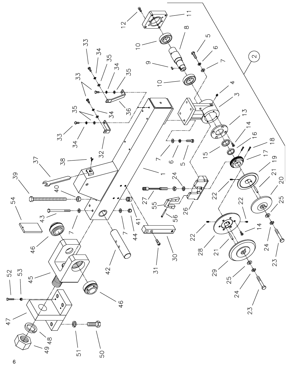 Arm assembly, Drawing 2. arm assembly…………………………………………….....l | Diamond Products CC8000 User Manual | Page 6 / 44