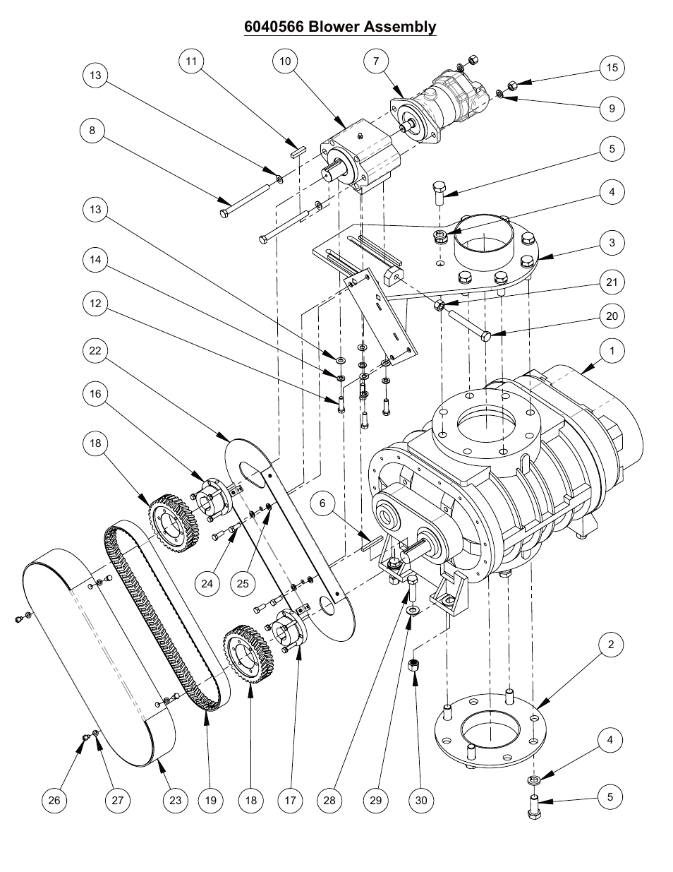 6040566 parts list, Sheet1, Drawing view1 | Diamond Products SC3000 User Manual | Page 12 / 28