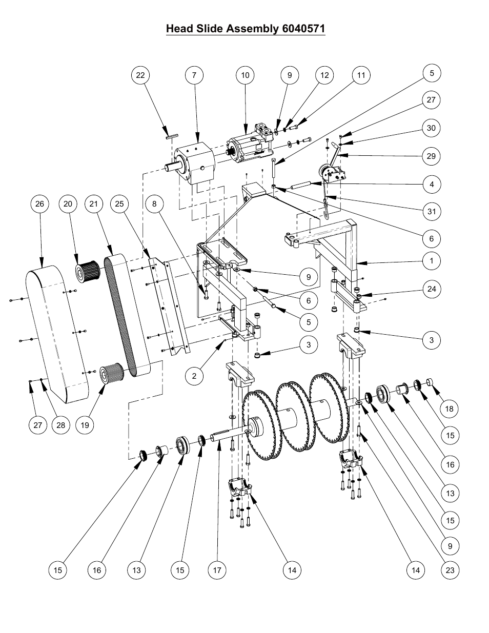 Sheet1, Drawing view1 | Diamond Products SC3000 User Manual | Page 14 / 28