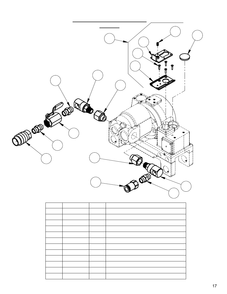 17 - manual operation assembly, Manual operation assembly | Diamond Products CC1600 User Manual | Page 17 / 36