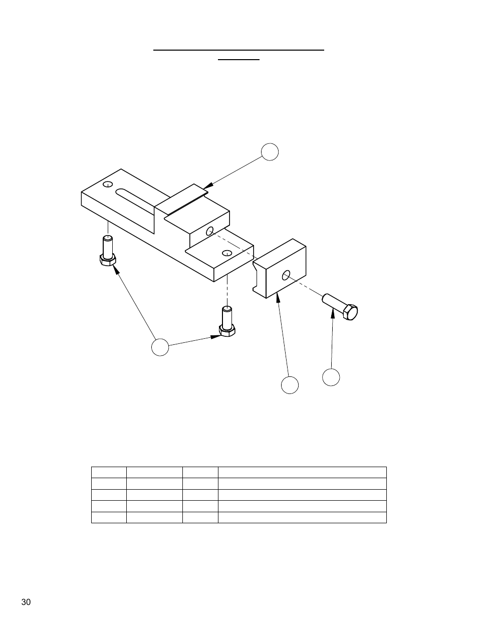 30 - standard track foot assembly, Standard track foot assembly | Diamond Products CC1600 User Manual | Page 30 / 36