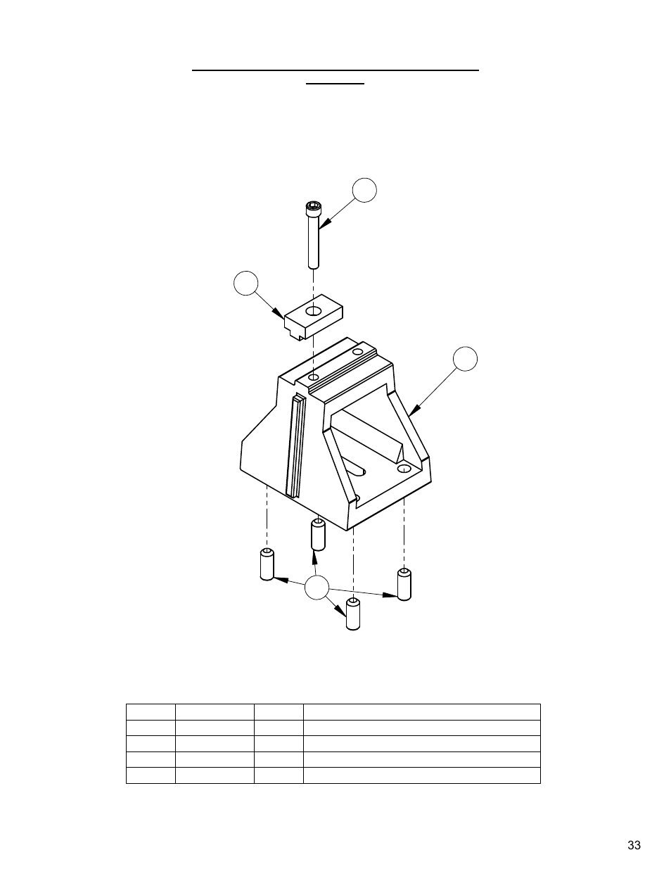 33 - longyear style track foot assembly, Longyear style track foot assembly | Diamond Products CC1600 User Manual | Page 33 / 36