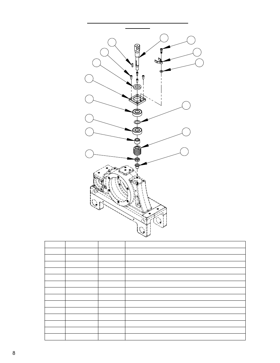 8 - blade depth control assembly, Blade depth control assembly | Diamond Products CC1600 User Manual | Page 8 / 36