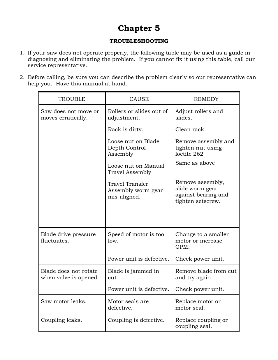 Chapter 5 | Diamond Products CC1600 User Manual | Page 12 / 16