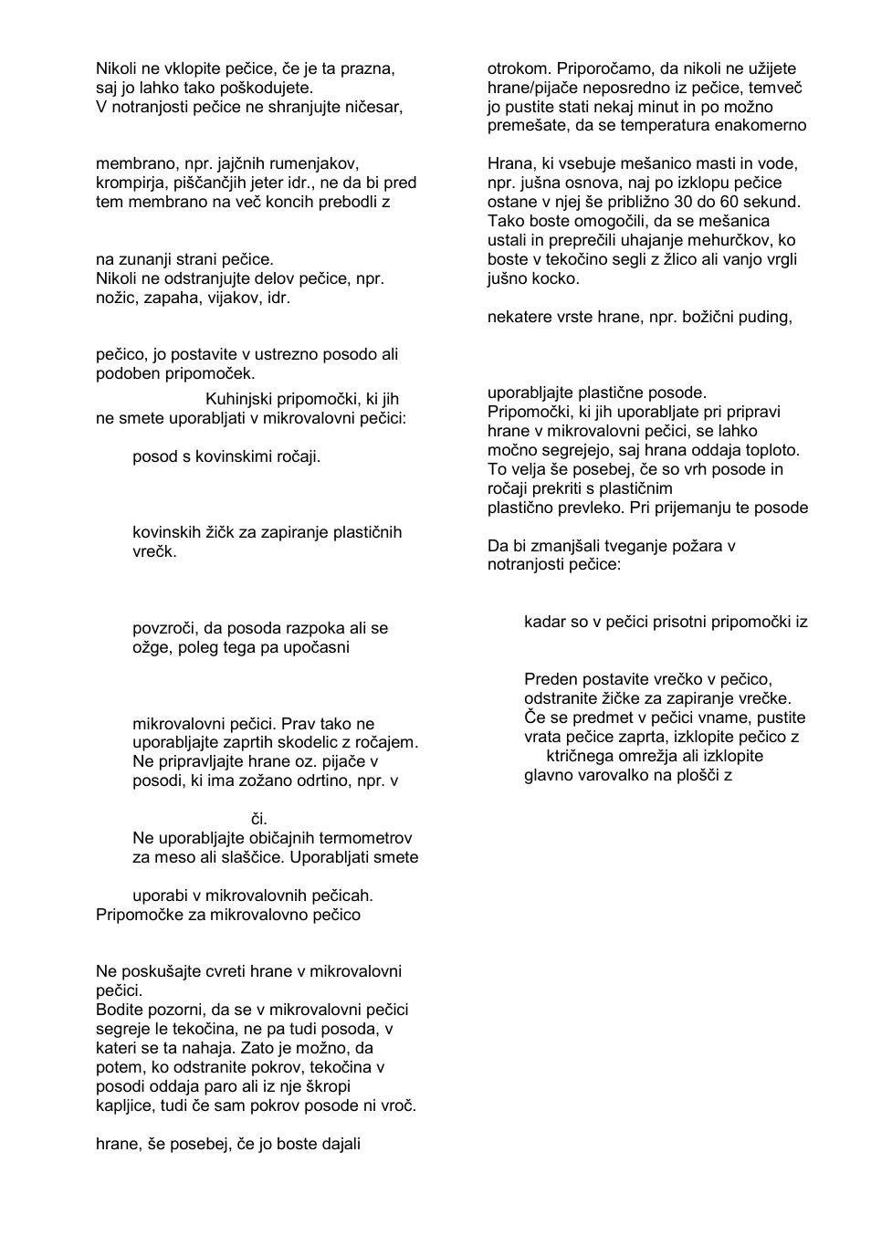 Gorenje MO-20 DGE User Manual | Page 5 / 101