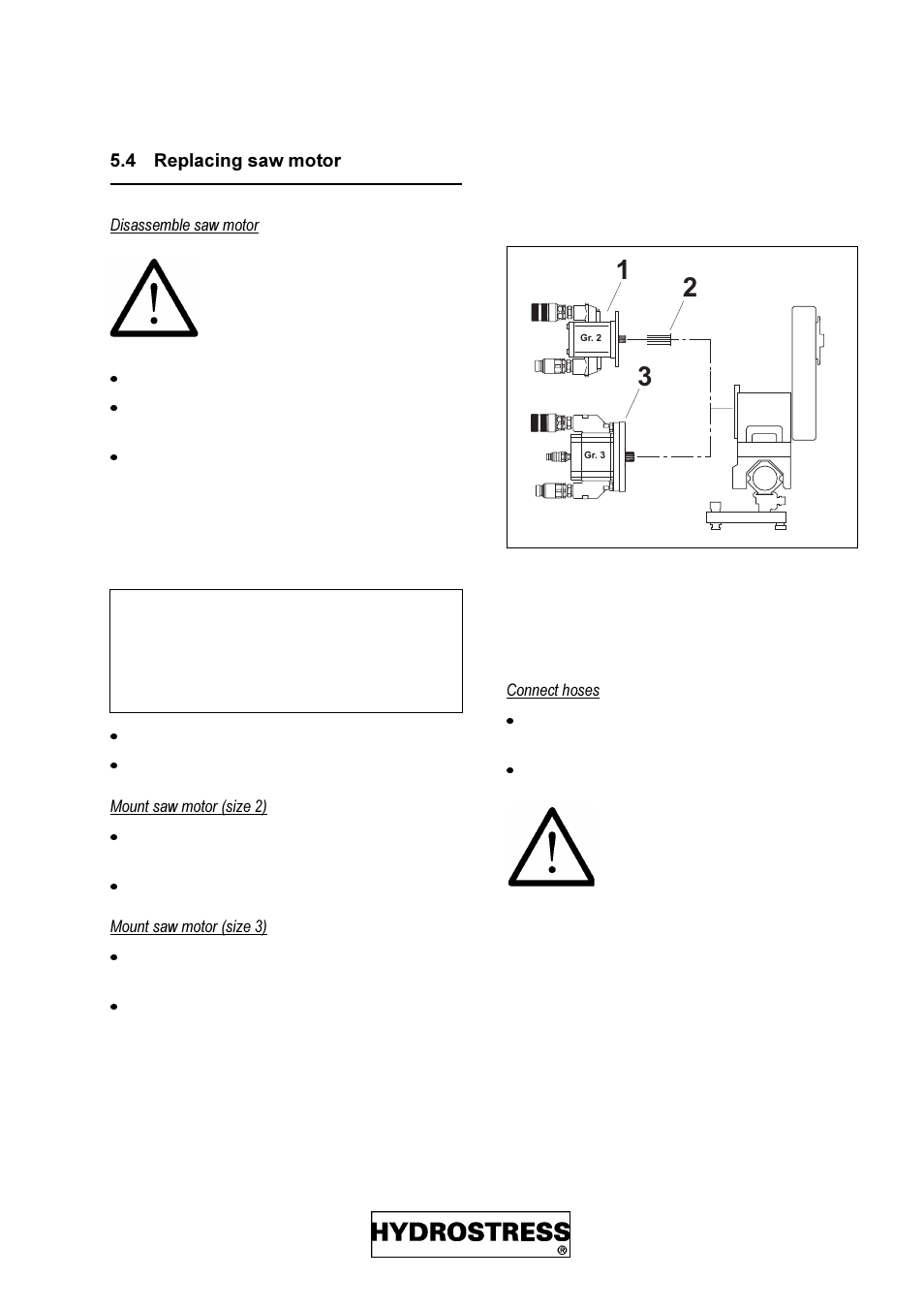 4 replacing saw motor, Replacing saw motor | Diamond Products FZ-4S User Manual | Page 19 / 83