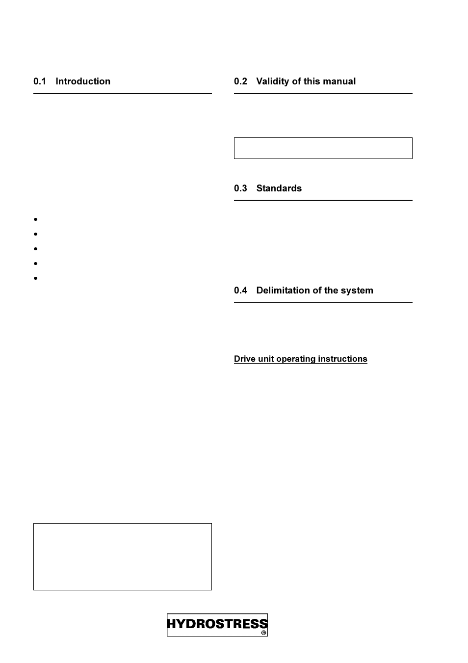 1 introduction, 2 validity of this manual, 3 standards | 4 delimitation of the system | Diamond Products FZ-4S User Manual | Page 2 / 83