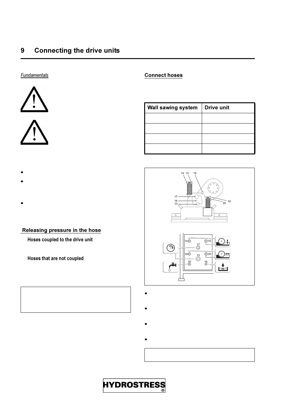 9 connecting the drive units, Rqqhfwlqj wkh gulyh xqlwv | Diamond Products FZ-4S User Manual | Page 28 / 83