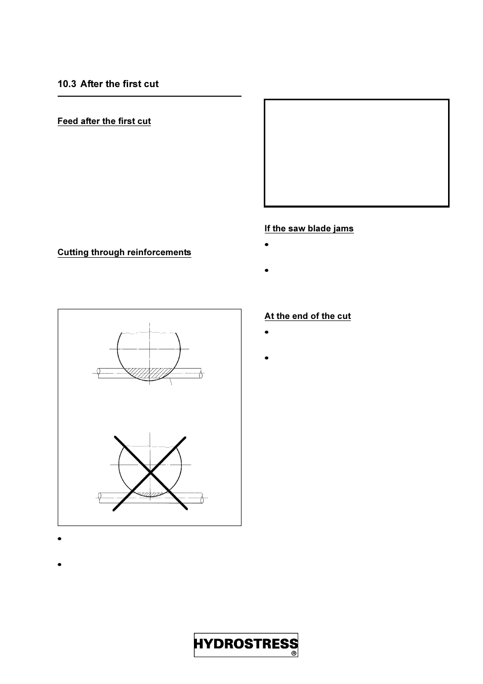 3 after the first cut | Diamond Products FZ-4S User Manual | Page 31 / 83