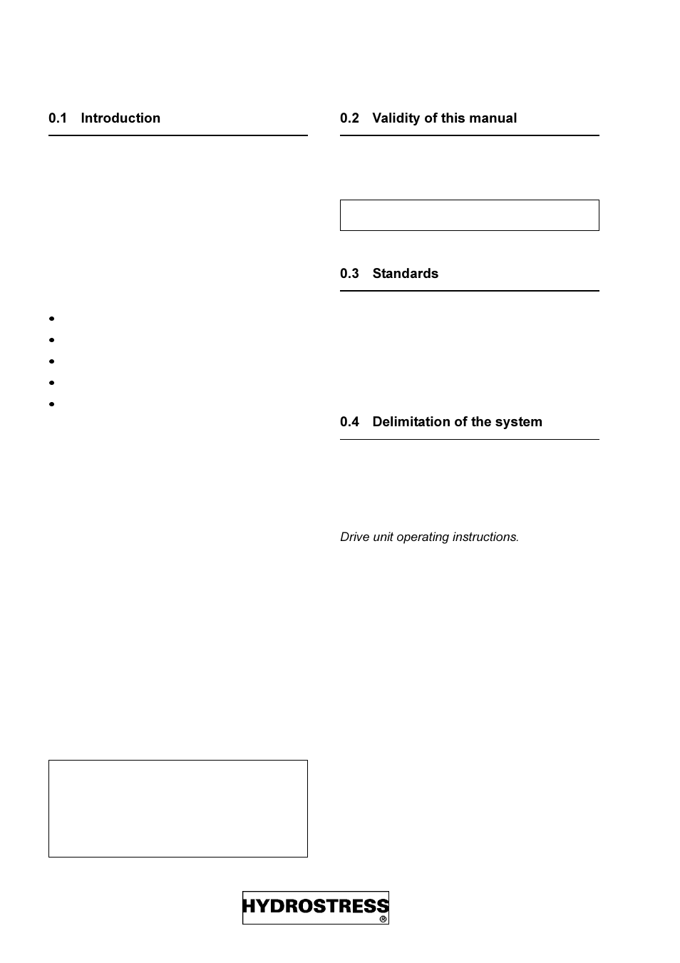 1 introduction, 2 validity of this manual, 3 standards | 4 delimitation of the system | Diamond Products DZ-S2 User Manual | Page 2 / 68