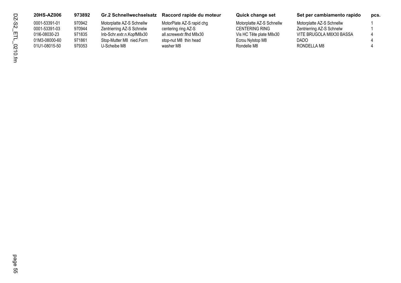 Diamond Products DZ-S2 User Manual | Page 55 / 68