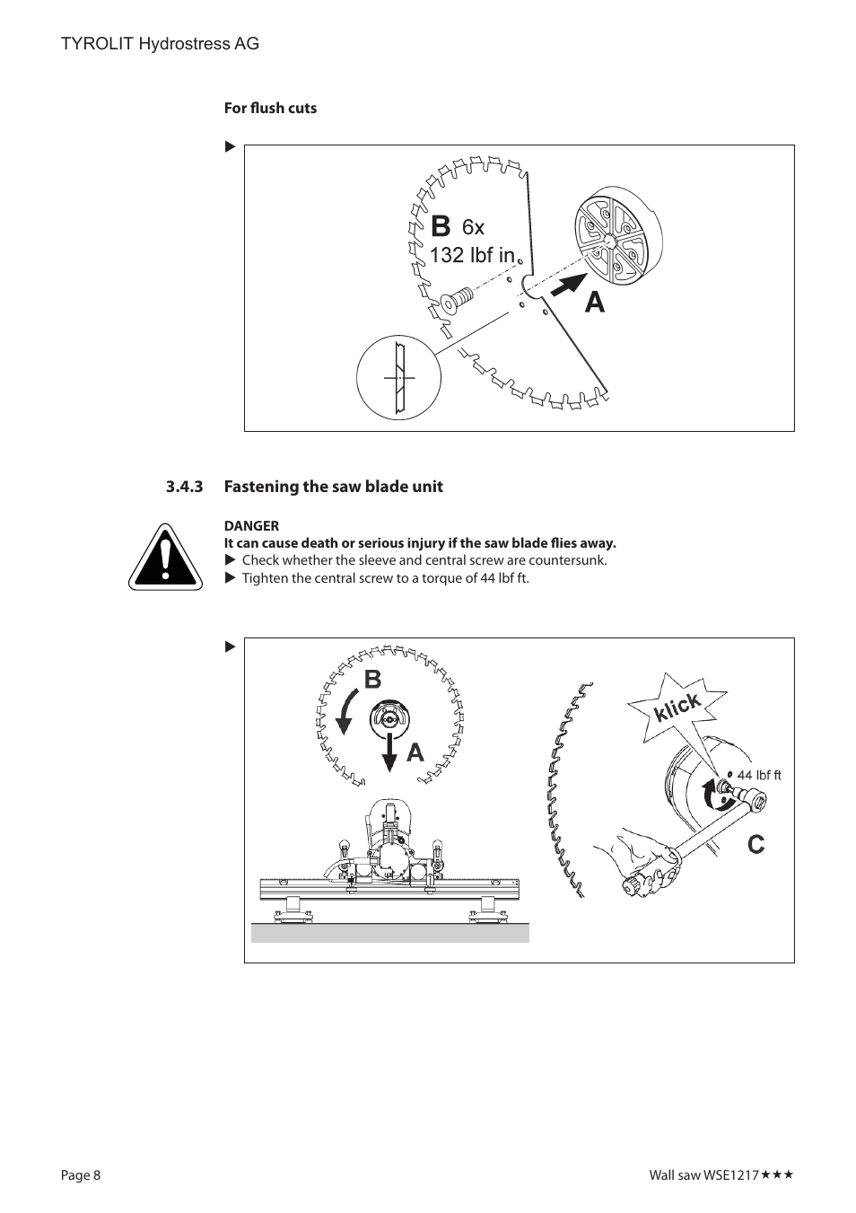 Diamond Products WSE1217 User Manual | Page 8 / 16