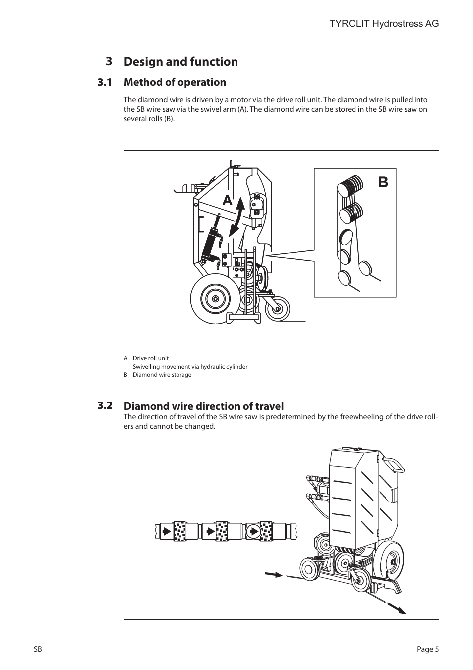 Design and function | Diamond Products SB User Manual | Page 5 / 56