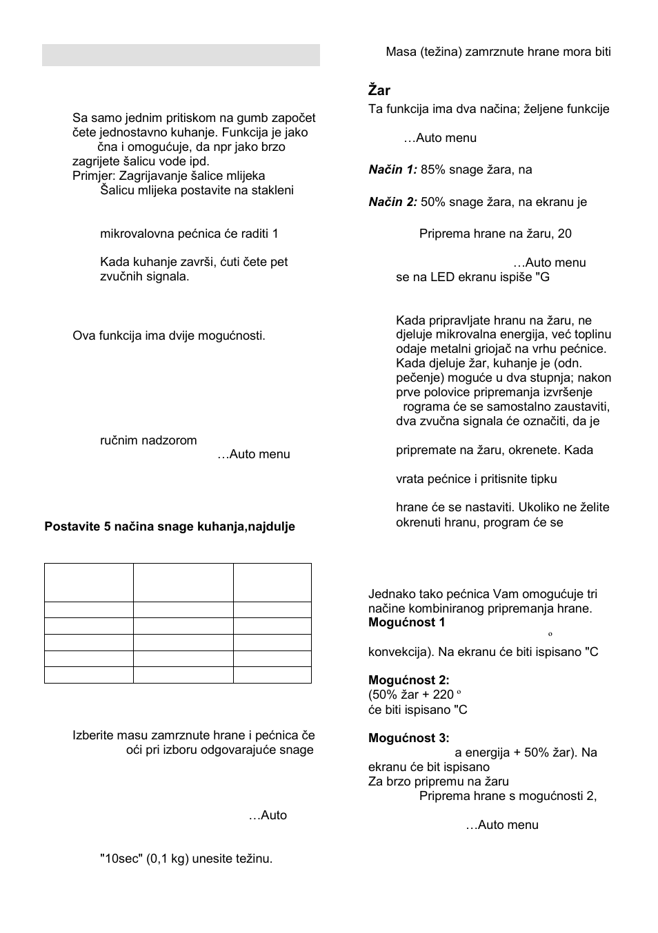 Uputstva za upravljanje | Gorenje GMO-25 DCB User Manual | Page 14 / 169