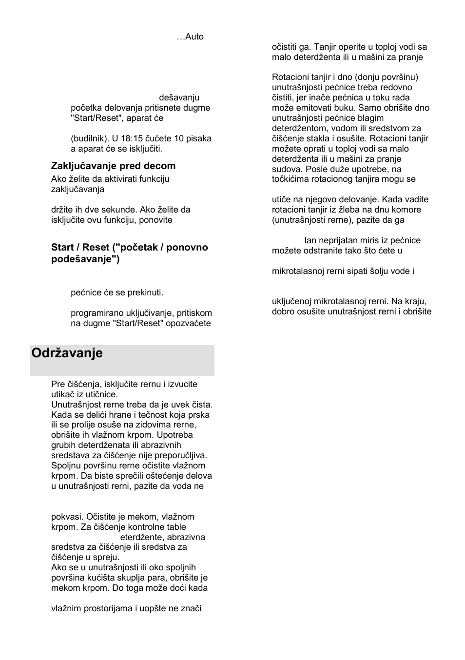 Odrņavanje mikrotalasne rerne | Gorenje GMO-25 DCB User Manual | Page 23 / 169