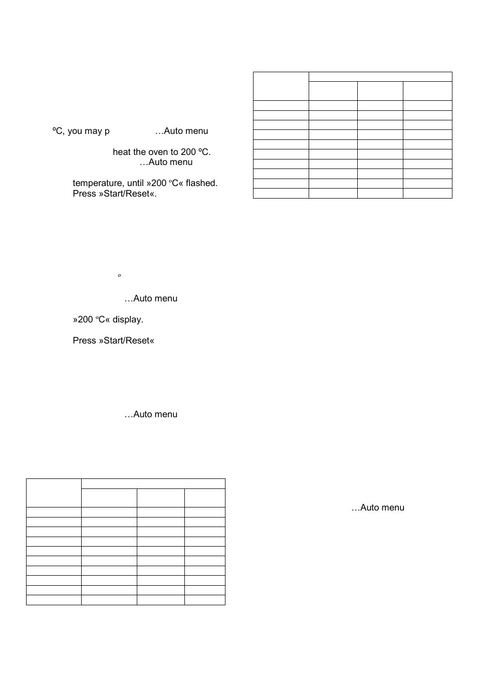 Convection cooking, Auto-menu, Clock | Timer | Gorenje GMO-25 DCB User Manual | Page 39 / 169