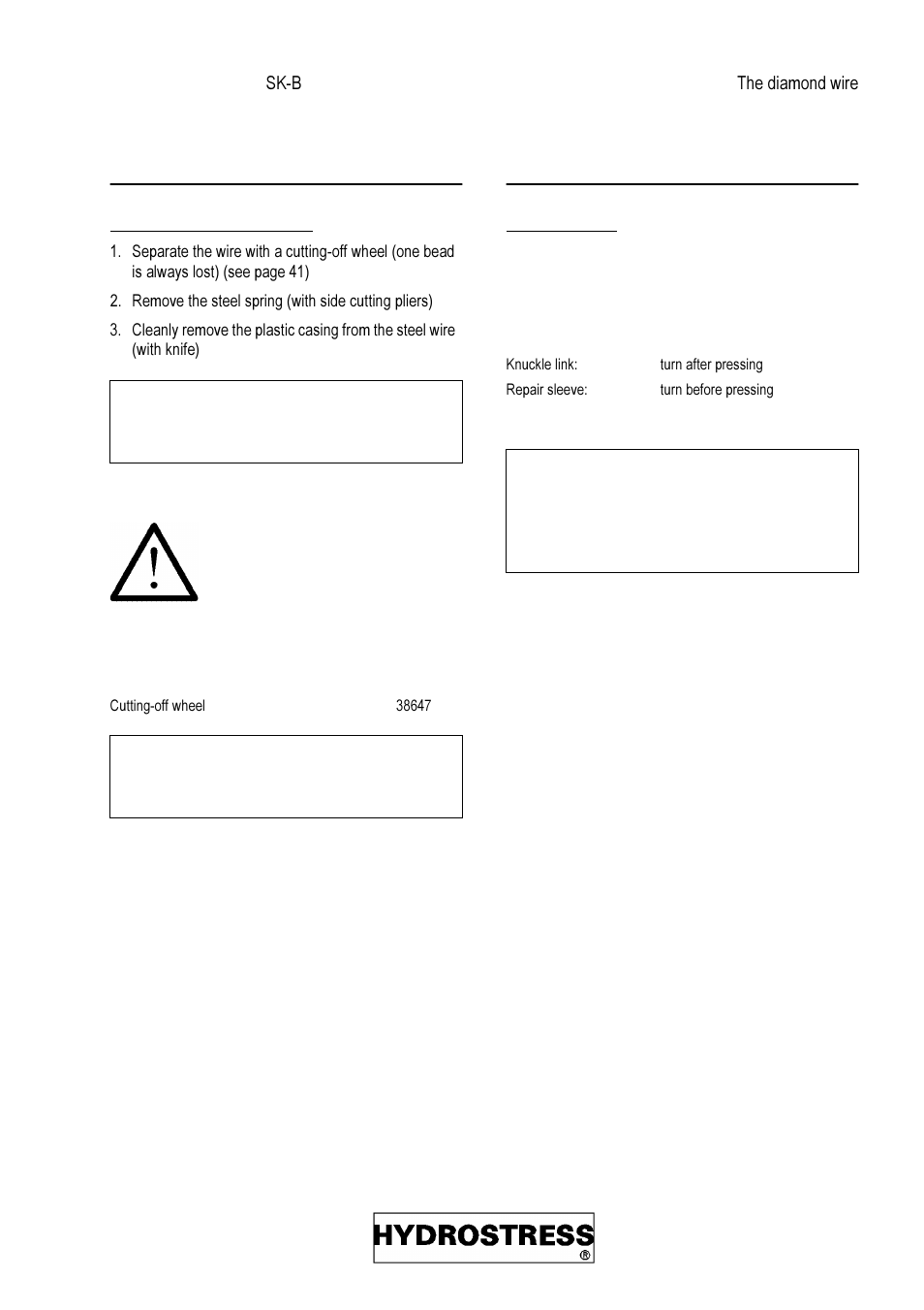 Diamond Products SK-B User Manual | Page 37 / 113