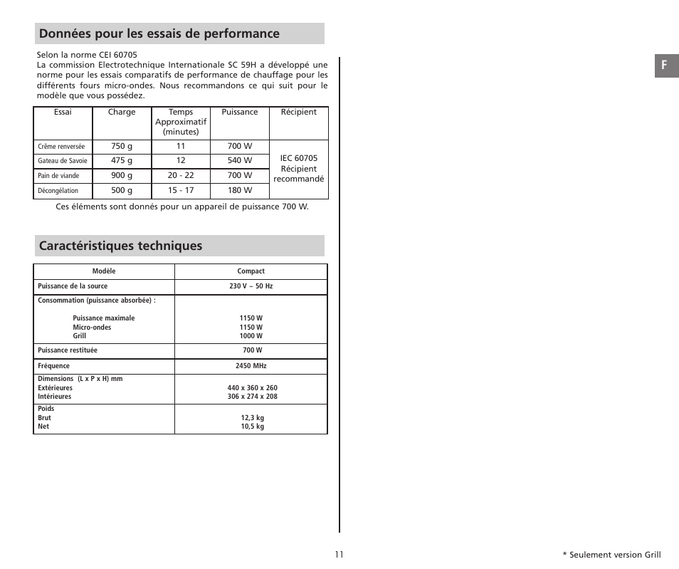 Moulinex COMPACT GRILL MW221031 User Manual | Page 11 / 80
