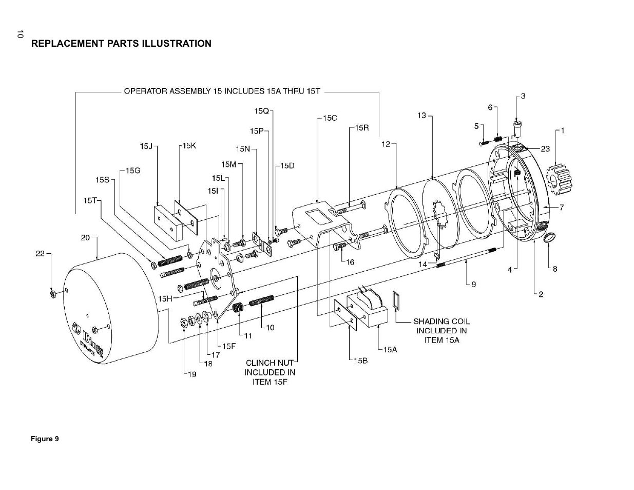 Parts | Dings Dynamics Group 60 Series End Mount NEMA 2 User Manual | Page 10 / 12