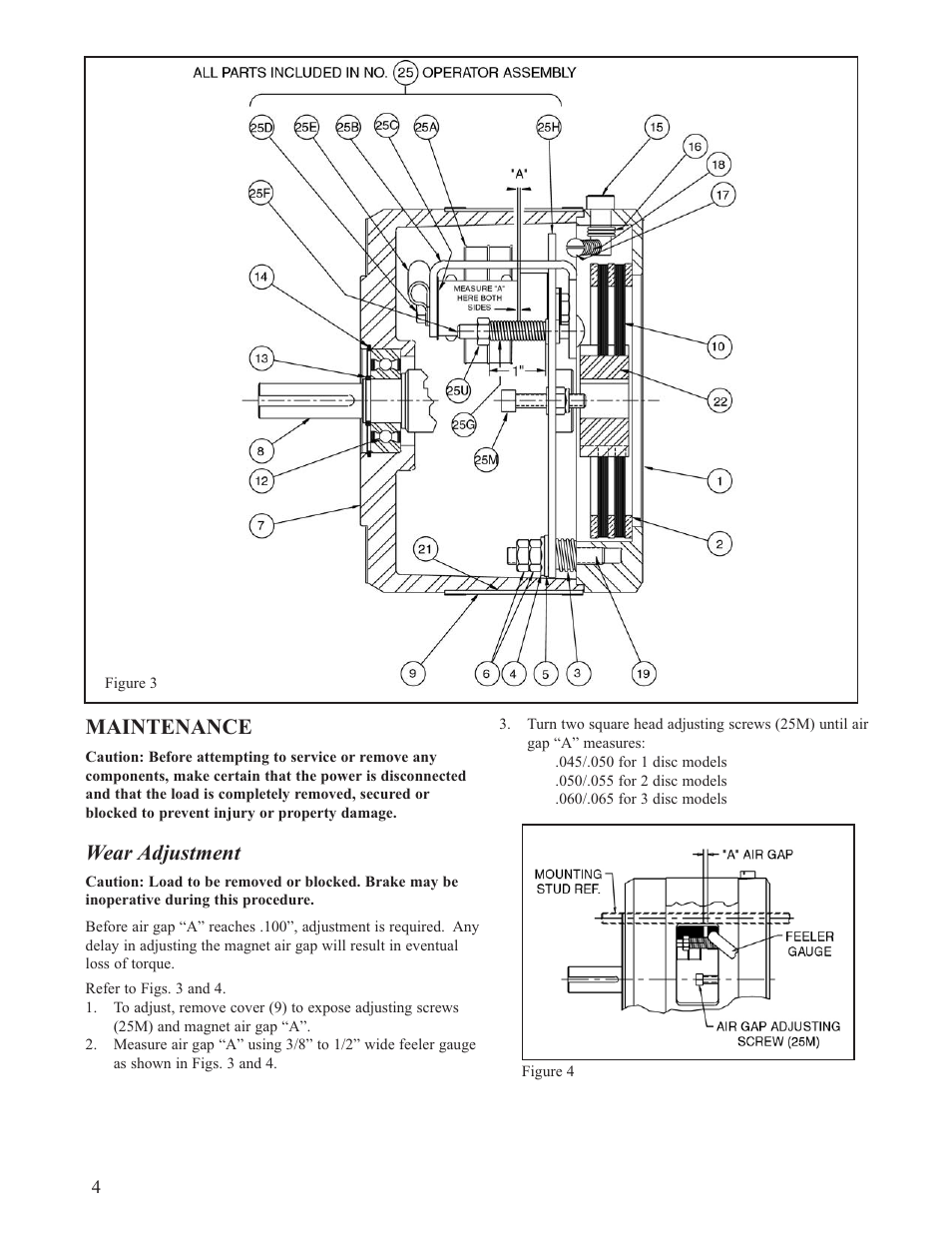 Maintenance, Wear adjustment | Dings Dynamics Group 60 Series Coupler NEMA 2 User Manual | Page 4 / 12
