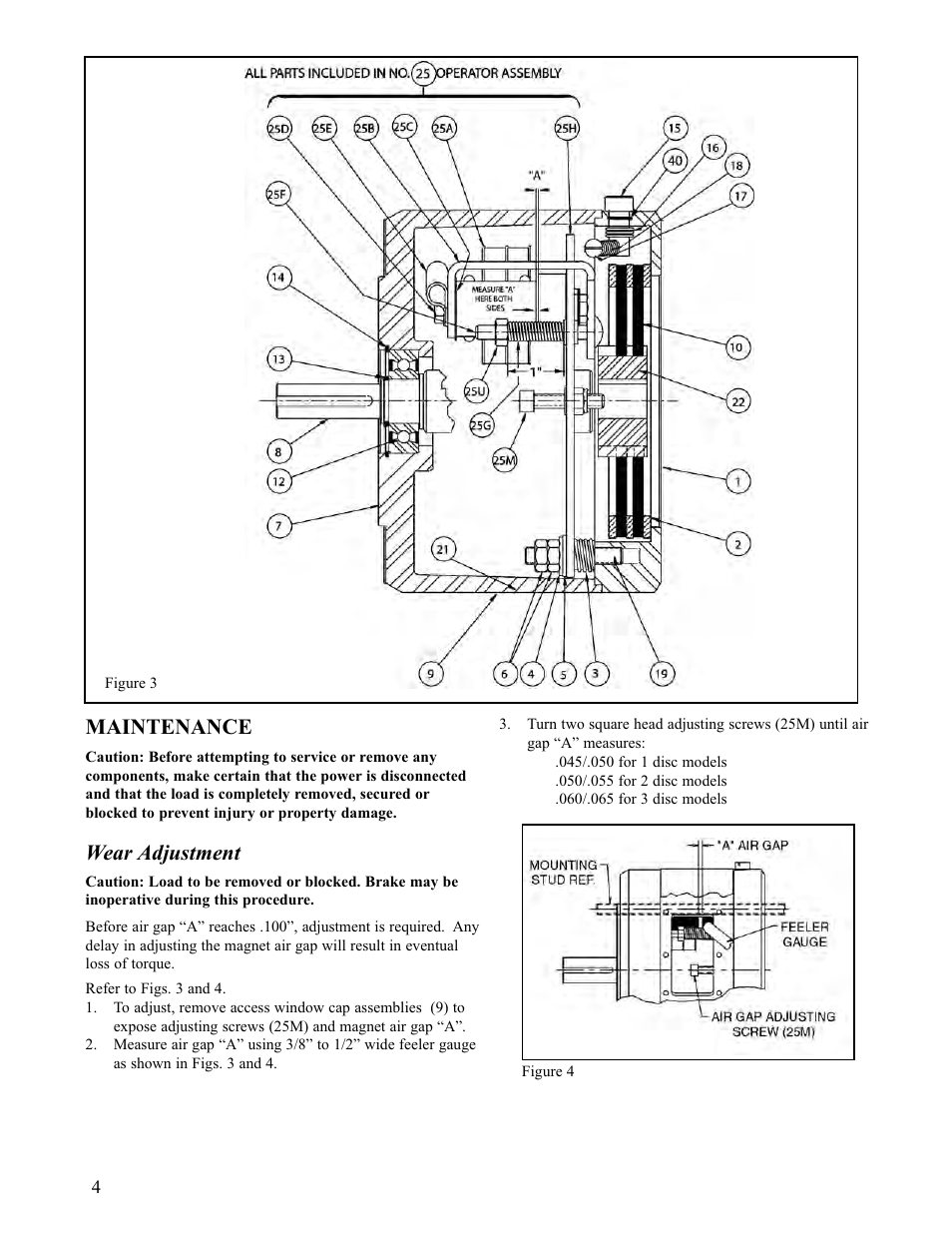 Maintenance, Wear adjustment | Dings Dynamics Group 60 Series Coupler NEMA 4 User Manual | Page 4 / 12